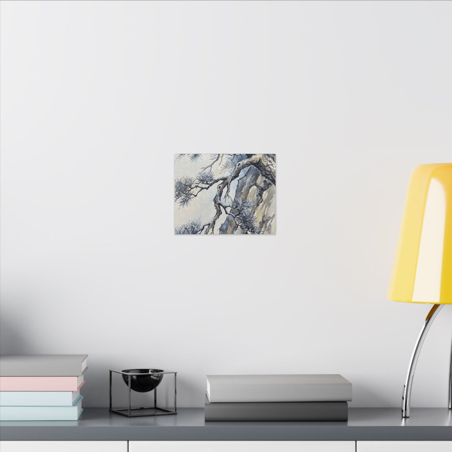 Moonlight Pine Tree Canvas Art - Japandi Seijaku