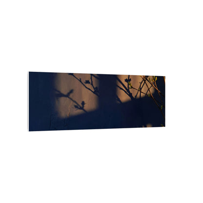 Shadow Play Canvas Art | Spring Dark Japandi Shadow Zen Art