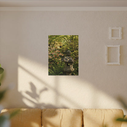 Spring Stone Lantern Gold Repair Canvas Art | Beautiful Decor