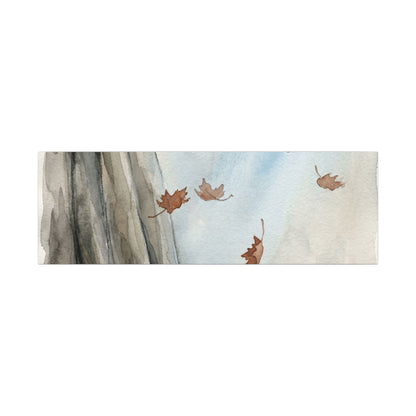 Ma Silk Drape Canvas Art - Japandi Watercolor