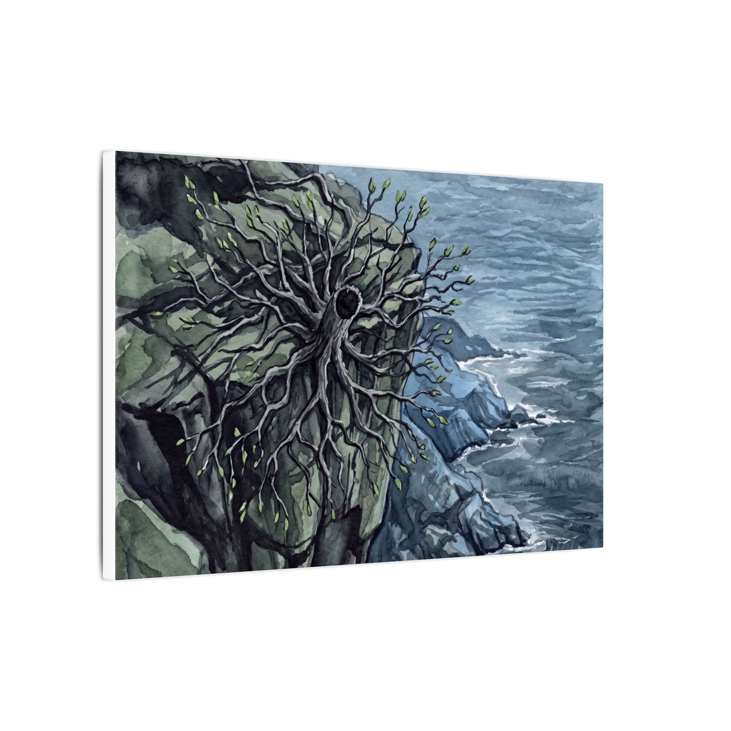 Pine Tree Spring Canvas Art | Japandi Neutral Design