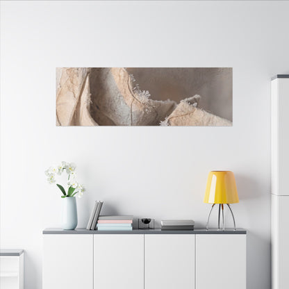 Japandi Paper Fold in Candlelight | Watercolor Canvas Art
