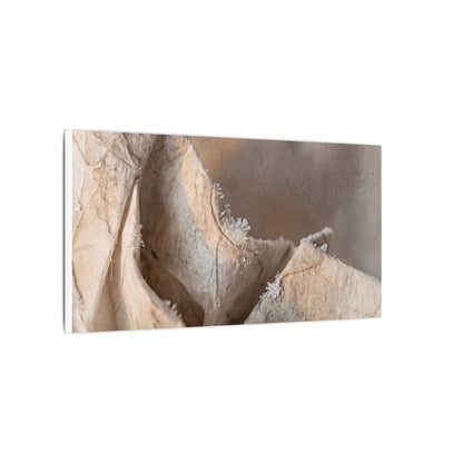 Japandi Paper Fold in Candlelight | Watercolor Canvas Art