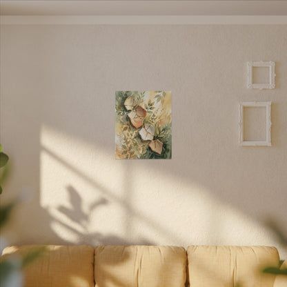 Japandi Broken Pottery in Golden Hour | Watercolor Canvas Art