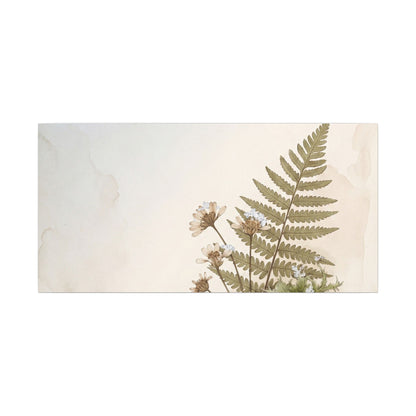 Winter Moss Close Up Herbarium Canvas Art | Enchanting Decor