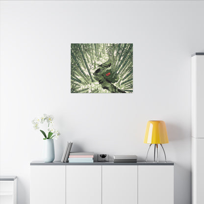 Peaceful Bamboo Grove Canvas Art - Ukiyo E Inspired Zen
