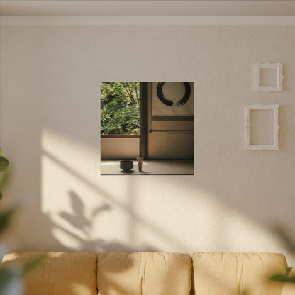 Tea Ceremony Enso Canvas Art | Serene Zen Art