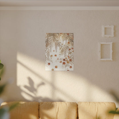 Shibui Wisteria Canvas Art - Japandi Japanese Pattern