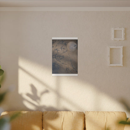 Shadow Play Canvas Art | Winter Japandi Japanese Pattern Art