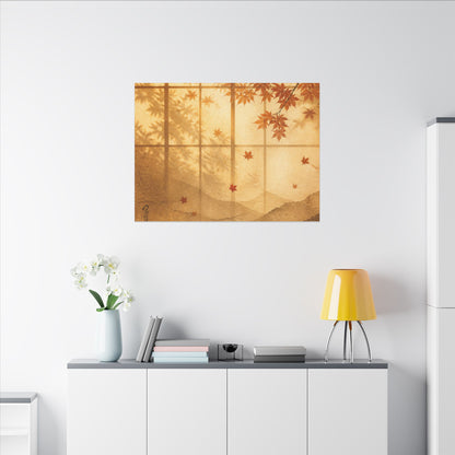 Shoji Screen Texture Canvas Art | Earthy Japandi Art