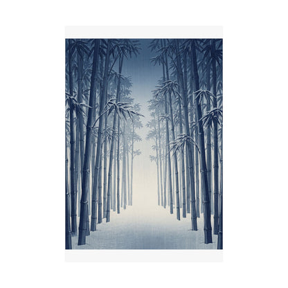 Seijaku Bamboo Grove Wall Art Print - Zen Ukiyo E Inspired