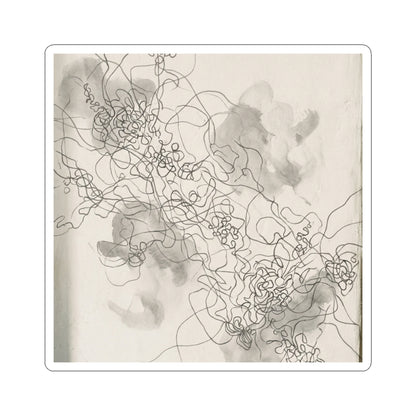 Datsuzoku Shadow Play Sticker - Dark Japandi Dark Texture Art Print