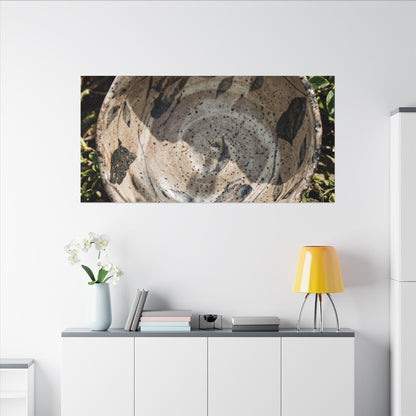 Elegant Ceramic Bowl Canvas Art - Japanese Pattern Japandi