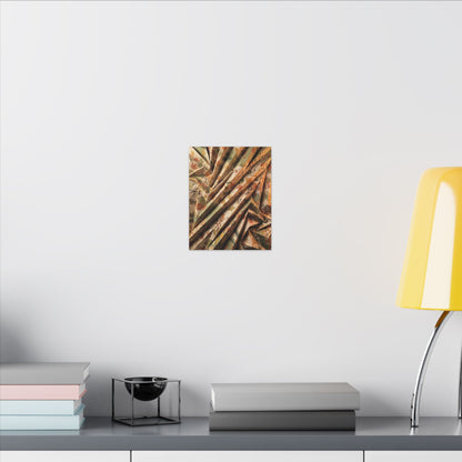 Paper Fold Autumn Canvas Art | Japandi Earthy Design
