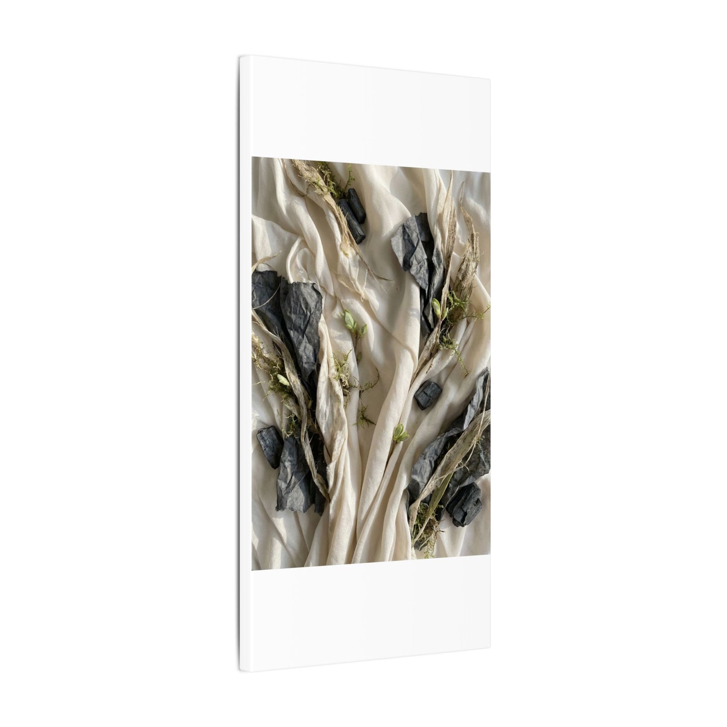 Spring Silk Drape Texture Canvas Art | Warm Decor