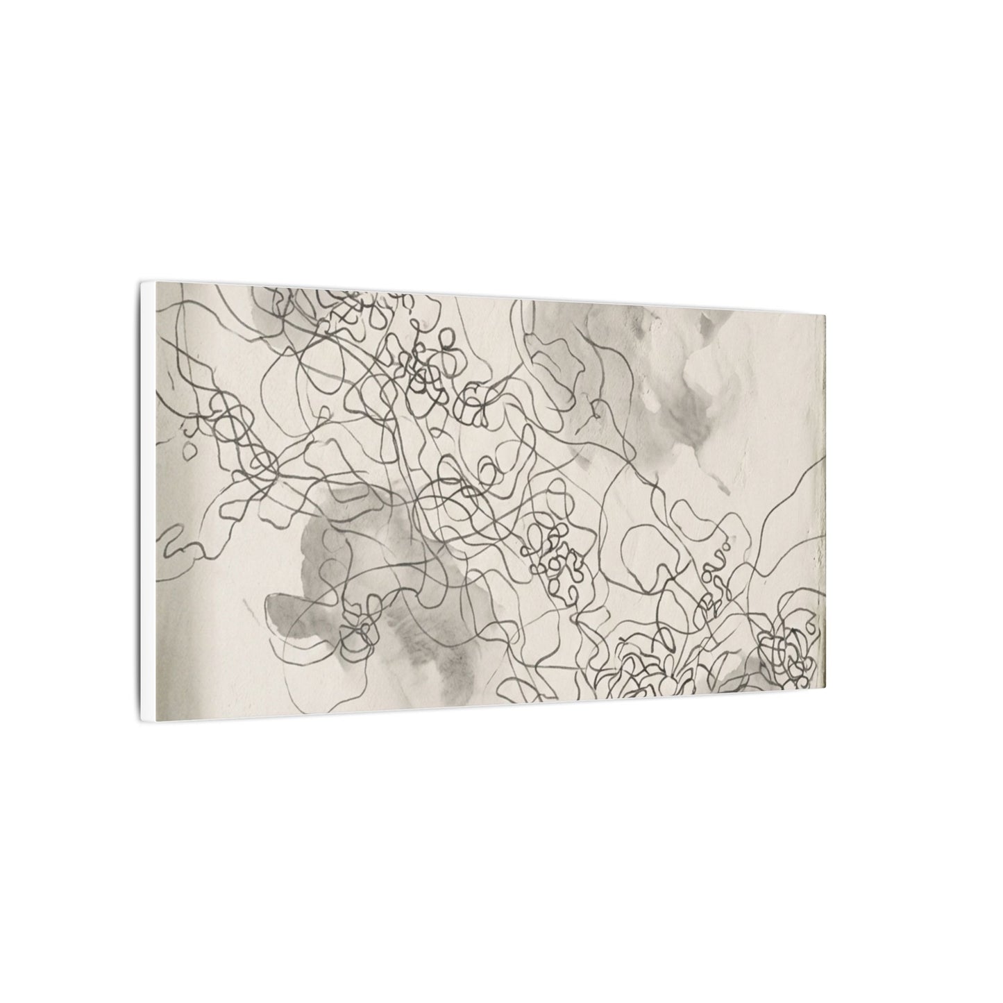 Summer Shadow Play Minimal Line Canvas Art | Earthy Decor