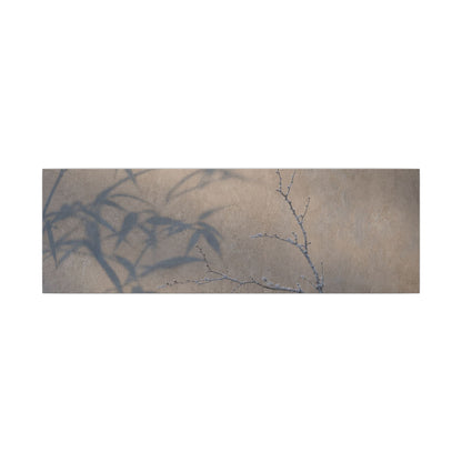 Shadow Play Canvas Art | Winter Japandi Japanese Pattern Art