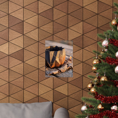 Golden Hour Paper Fold Wall Art Print - Kintsugi Seijaku