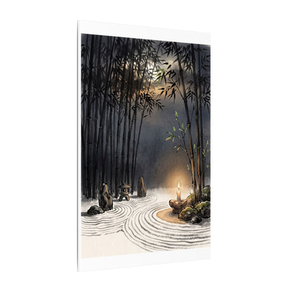 Tranquil Bamboo Grove Canvas Art - Karesansui Zen