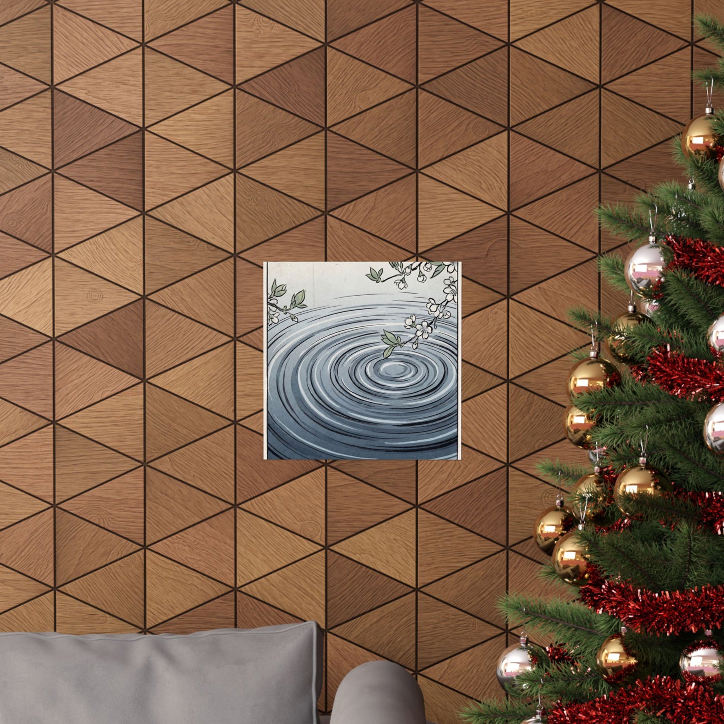 Water Ripple Spring Wall Art Print | Zen Peaceful Design