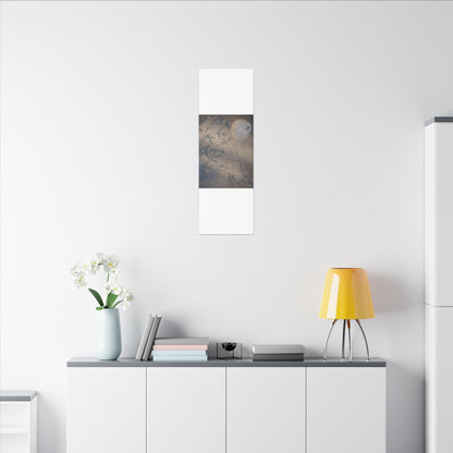 Shadow Play Canvas Art | Winter Japandi Japanese Pattern Art