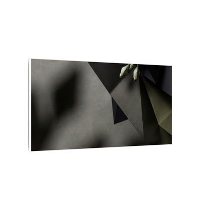 Paper Fold Moody Minimal Canvas Art | Luxurious Dark Japandi Art