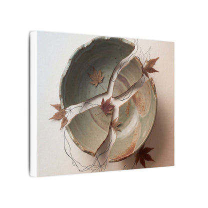 Dawn Ceramic Bowl Canvas Art - Japandi Fukinsei
