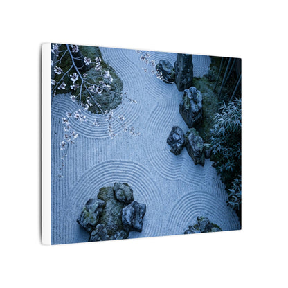 Contemplative Cherry Blossom Canvas Art - Karesansui Zen