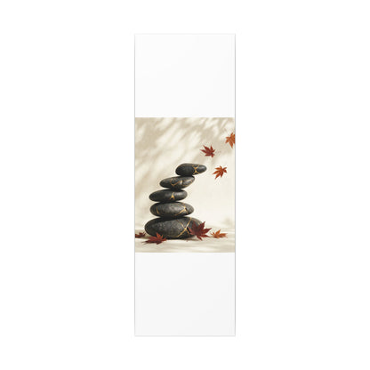 Kintsugi River Stones in Dappled | Crackle Gold Canvas Art