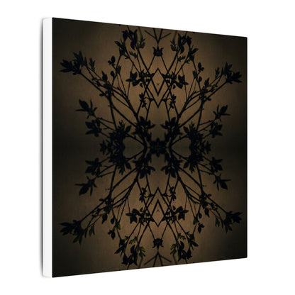 Golden Hour Shadow Play Canvas Art - Dark Japandi Seijaku