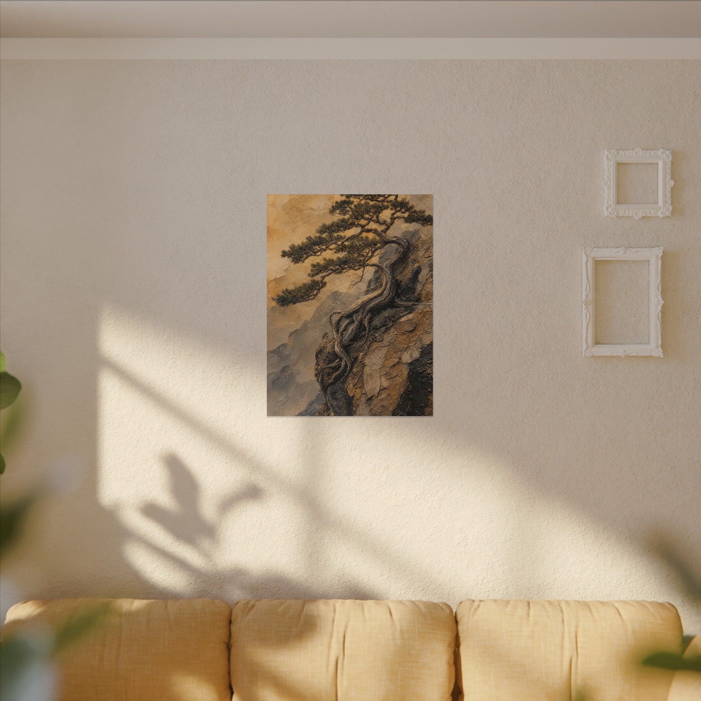 Summer Pine Tree Texture Canvas Art | Cozy Decor