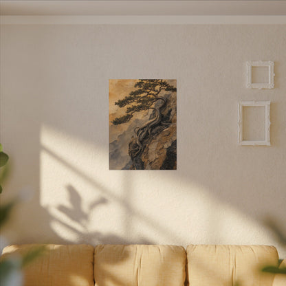 Summer Pine Tree Texture Canvas Art | Cozy Decor