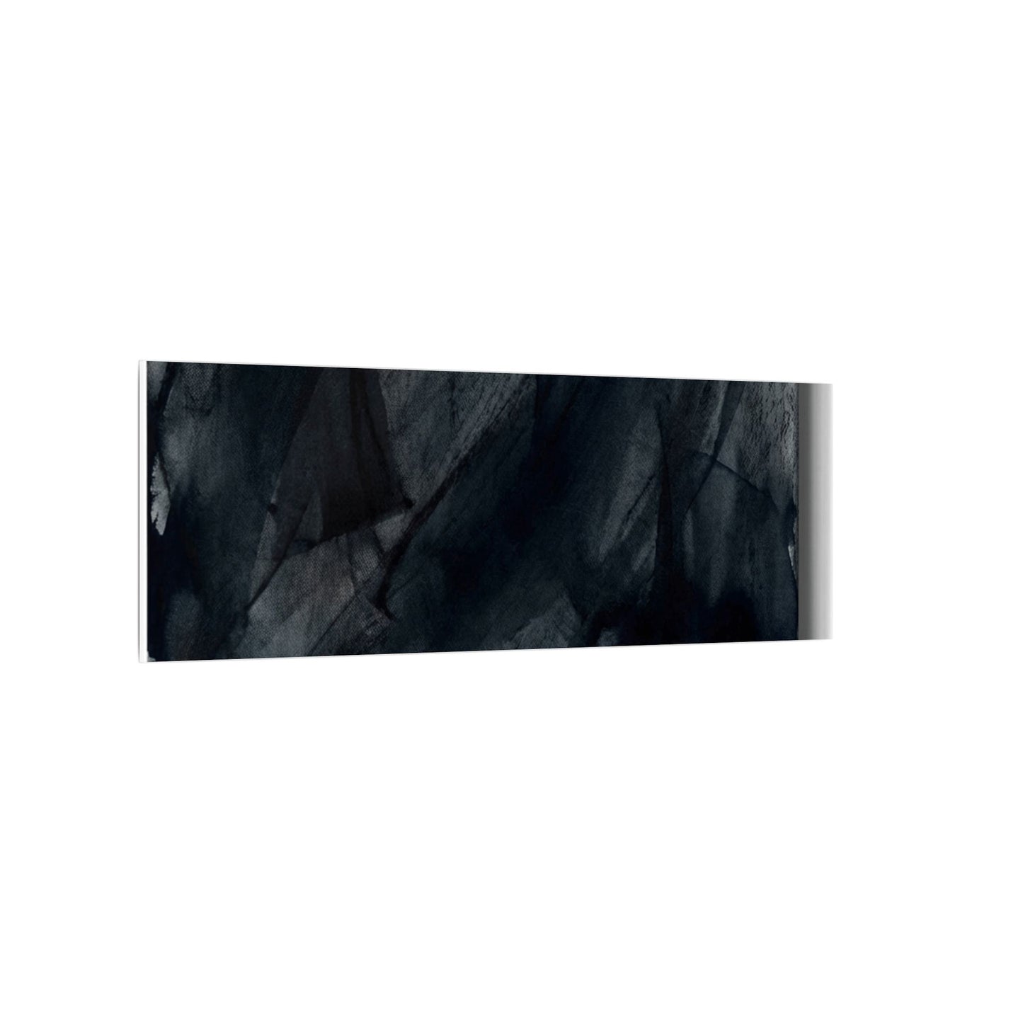 Deep Tones Dark Japandi Charcoal Canvas Art