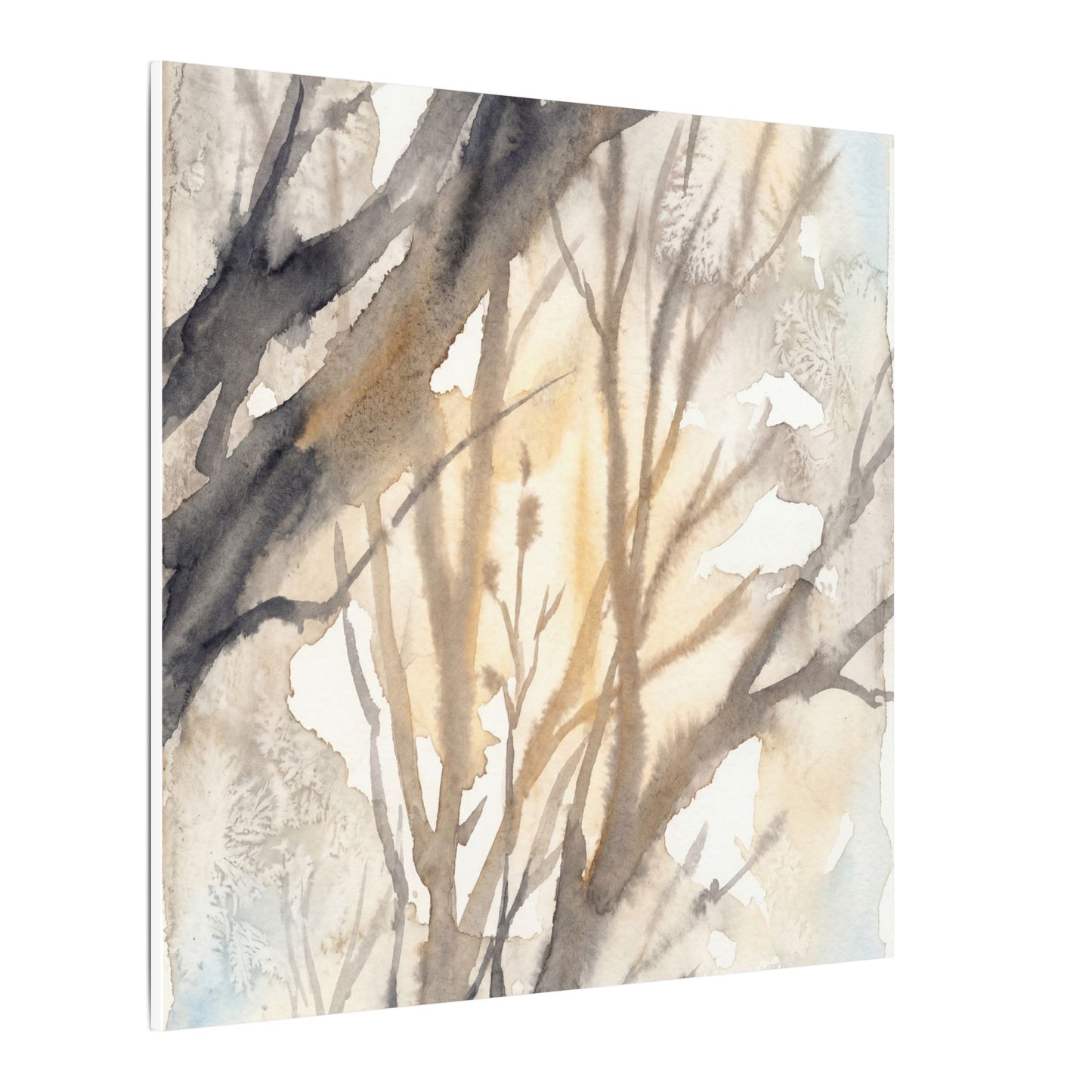 Ma Shadow Play Canvas Art - Japandi Watercolor