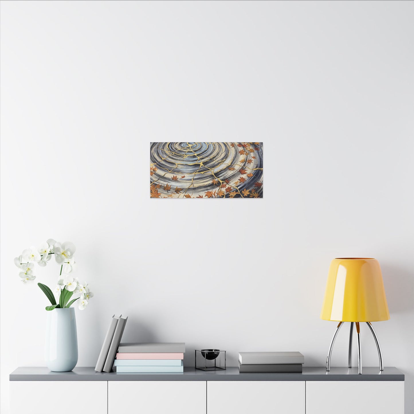 Moonlight Water Ripple Canvas Art - Kintsugi Fukinsei