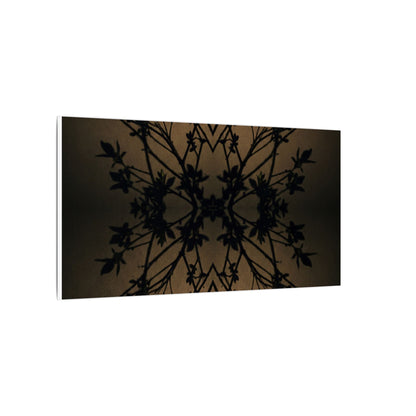 Golden Hour Shadow Play Canvas Art - Dark Japandi Seijaku