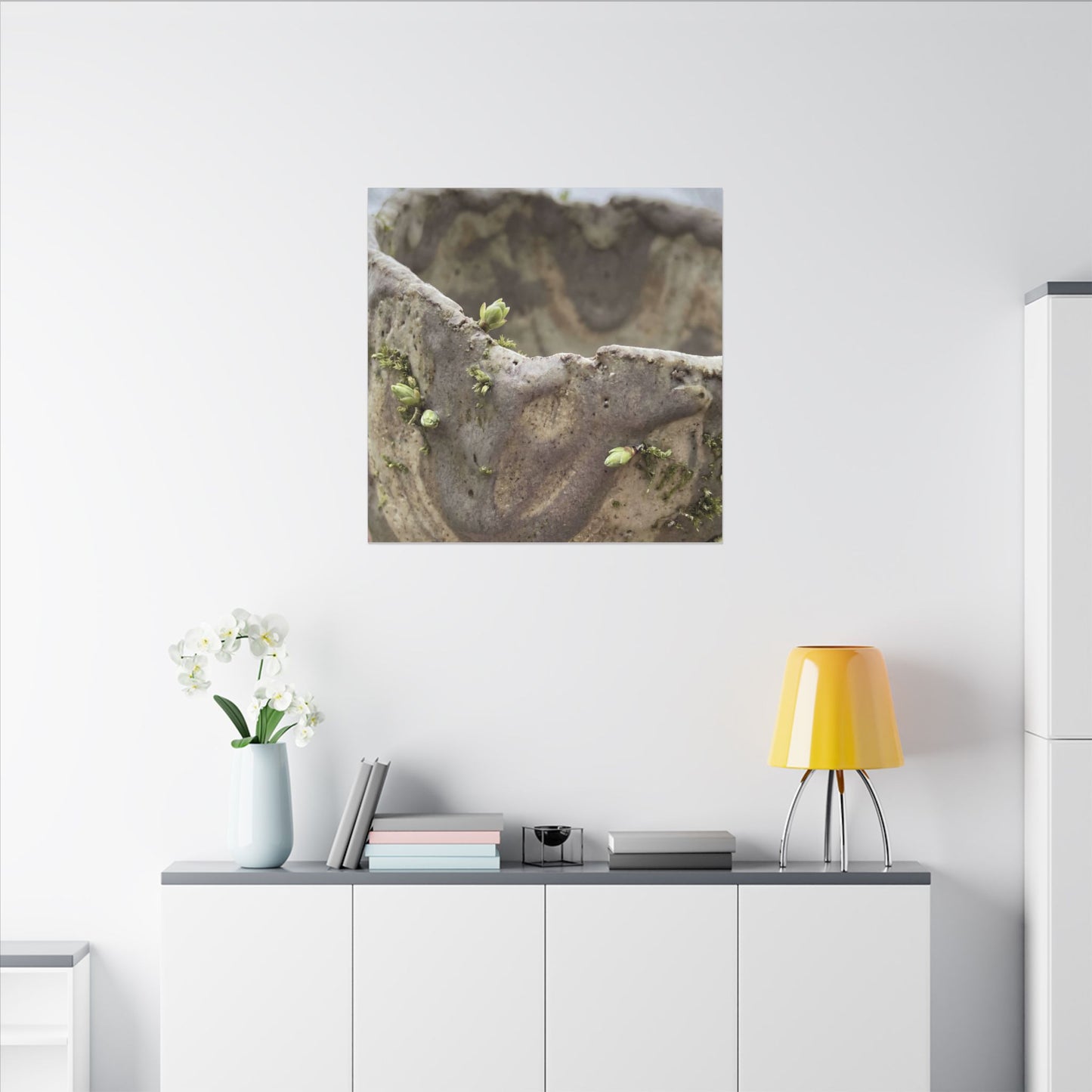 Overcast Ceramic Bowl Canvas Art - Japandi Fukinsei