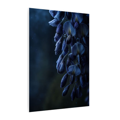 Winter Wisteria Shadow Zen Canvas Art | Atmospheric Decor