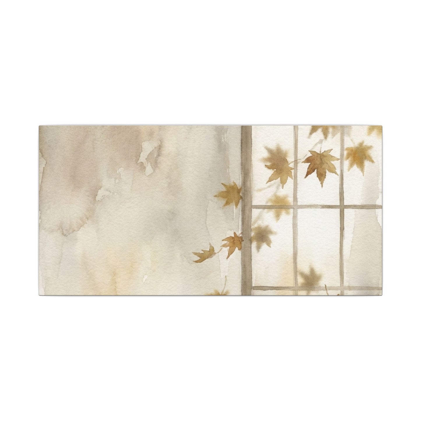 Warm Shoji Screen Canvas Art - Watercolor Japandi