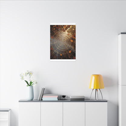 Artful Water Ripple Canvas Art - Gold Vein Kintsugi