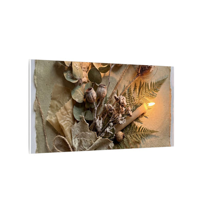 Dried Flowers Texture Canvas Art | Warm Japandi Art