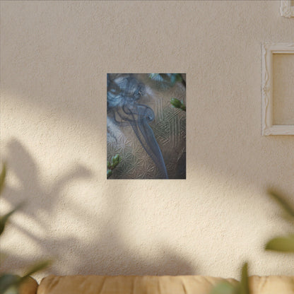 Spring Incense Smoke Japanese Pattern Canvas Art | Neutral Decor