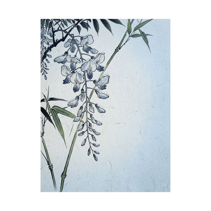 Wisteria Winter Wall Art Print | Zen Calm Design