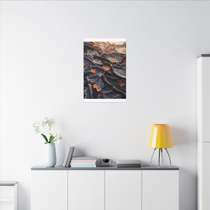 Golden Hour Silk Drape Canvas Art - Kintsugi Shibui