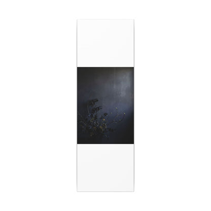 Dried Flowers Spring Canvas Art | Dark Japandi Moody Design