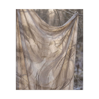 Ma Silk Drape Canvas Art - Japandi Japanese Pattern
