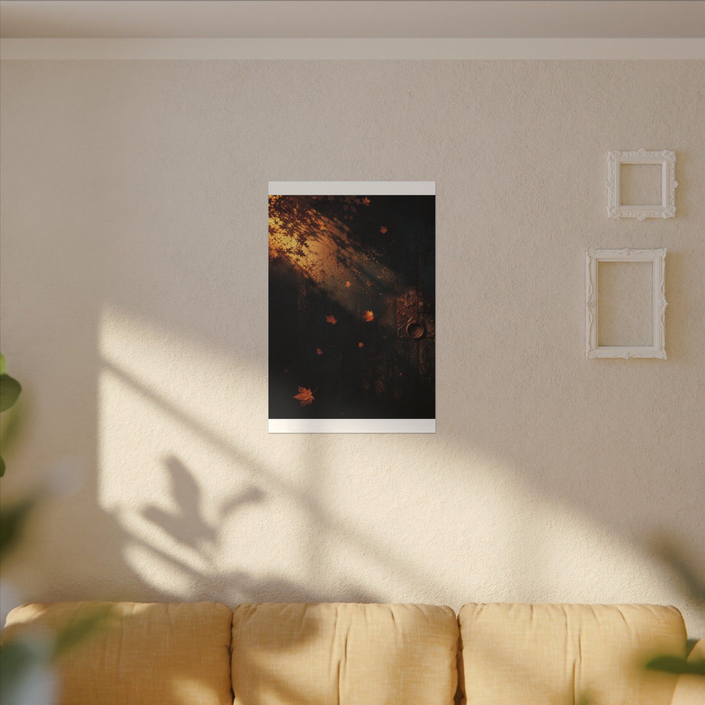 Dark Japandi Rust Patina in Golden Hour | Shadow Zen Canvas Art