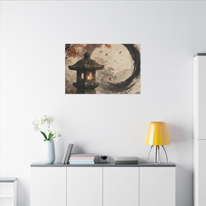 Ma Stone Lantern Canvas Art - Zen Enso