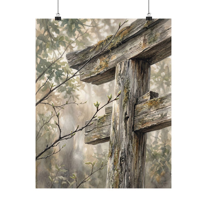 Torii Gate Spring Wall Art Print | Japandi Neutral Design