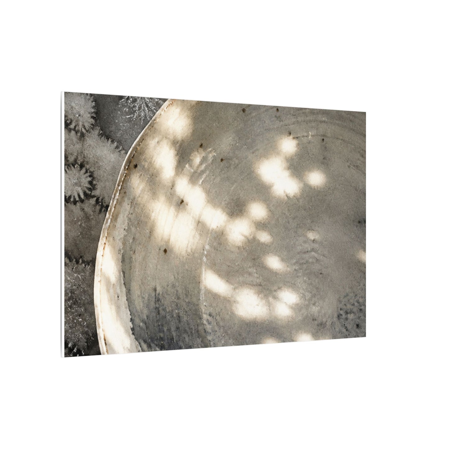 Ceramic Bowl Watercolor Canvas Art | Warm Japandi Art